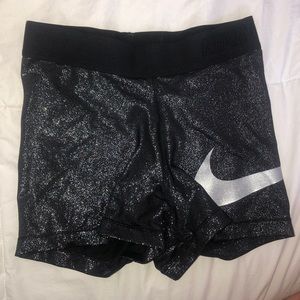 Silver sparkly Nike pros